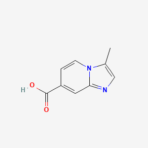 molecular formula C9H8N2O2 B568021 3-Methylimidazo[1,2-A]pyridine-7-carboxylic acid CAS No. 1315359-97-7