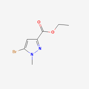 molecular formula C7H9BrN2O2 B568022 ethyl 5-bromo-1-methyl-1H-pyrazole-3-carboxylate CAS No. 1269293-48-2