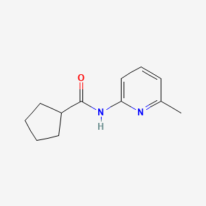 molecular formula C12H16N2O B5680299 N-(6-methylpyridin-2-yl)cyclopentanecarboxamide 