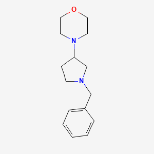 molecular formula C15H22N2O B568034 4-(1-Benzylpyrrolidin-3-yl)morpholine CAS No. 1245646-52-9