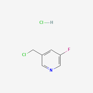 B568038 3-(Chloromethyl)-5-fluoropyridine hydrochloride CAS No. 1222556-83-3