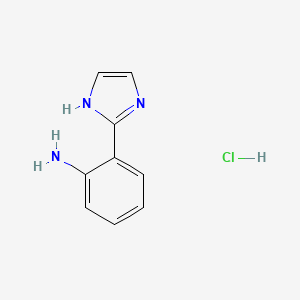 molecular formula C9H10ClN3 B568041 2-(2-Imidazolyl)aniline Hydrochloride CAS No. 1261269-03-7