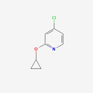 B568045 4-Chloro-2-cyclopropoxypyridine CAS No. 1243403-94-2