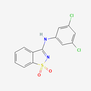 molecular formula C13H8Cl2N2O2S B5680463 N-(3,5-dichlorophenyl)-1,2-benzothiazol-3-amine 1,1-dioxide 