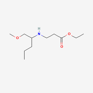 molecular formula C11H23NO3 B568049 3-(1-Methoxymethyl-butylamino)-propionic acid ethyl ester CAS No. 1343197-89-6