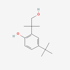 molecular formula C14H22O2 B568051 4-(tert-Butyl)-2-(1-hydroxy-2-methylpropan-2-yl)phenol CAS No. 1246213-30-8