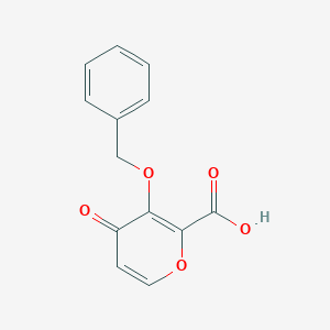 molecular formula C13H10O5 B056806 3-(Benzyloxy)-4-oxo-4h-pyran-2-carboxylic acid CAS No. 119736-16-2