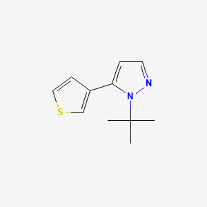1-(tert-Butyl)-5-(thiophen-3-yl)-1H-pyrazole