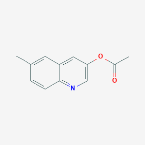 molecular formula C12H11NO2 B5680628 (6-Methylquinolin-3-yl) acetate 
