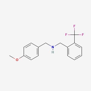 molecular formula C16H16F3NO B5680703 N-(4-methoxybenzyl)[2-(trifluoromethyl)phenyl]methanamine 