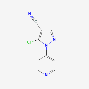 5-Chloro-1-(pyridin-4-YL)-1H-pyrazole-4-carbonitrile