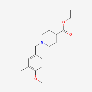 molecular formula C17H25NO3 B5680771 Ethyl 1-[(4-methoxy-3-methylphenyl)methyl]piperidine-4-carboxylate 