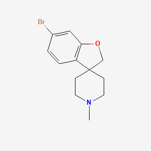 molecular formula C13H16BrNO B568084 6-Bromo-1'-methyl-2H-spiro[benzofuran-3,4'-piperidine] CAS No. 1268521-25-0