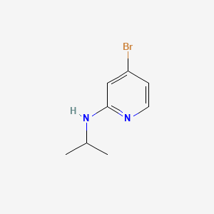 molecular formula C8H11BrN2 B568085 4-Bromo-N-isopropylpyridin-2-amine CAS No. 1209458-03-6
