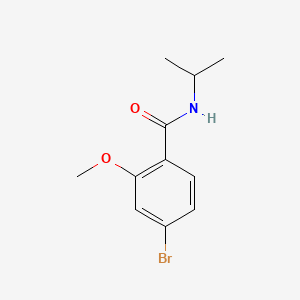 molecular formula C11H14BrNO2 B568086 N-Isopropyl 4-bromo-2-methoxybenzamide CAS No. 1257664-91-7