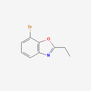 molecular formula C9H8BrNO B568087 7-Bromo-2-ethylbenzoxazole CAS No. 1267428-95-4