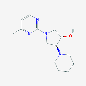 molecular formula C14H22N4O B5680962 (3S,4S)-1-(4-methylpyrimidin-2-yl)-4-piperidin-1-ylpyrrolidin-3-ol 