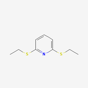 molecular formula C9H13NS2 B568099 2,6-Bis(ethylsulfanyl)pyridine CAS No. 120716-68-9