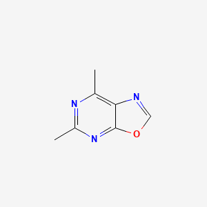molecular formula C7H7N3O B568102 5,7-Dimethyloxazolo[5,4-d]pyrimidine CAS No. 120266-89-9