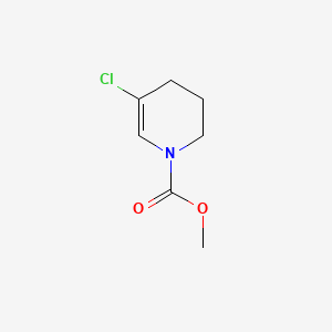 molecular formula C7H10ClNO2 B568110 methyl 5-chloro-3,4-dihydro-2H-pyridine-1-carboxylate CAS No. 113718-44-8