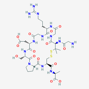 molecular formula C35H59N13O14S2 B568113 G-Pen-G-R-G-D-S-P-C-A CAS No. 111844-17-8