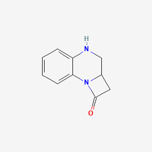 molecular formula C10H10N2O B568120 2,2A,3,4-tetrahydro-1H-azeto[1,2-a]quinoxalin-1-one CAS No. 111781-91-0