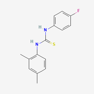 molecular formula C15H15FN2S B5681368 N-(2,4-dimethylphenyl)-N'-(4-fluorophenyl)thiourea 