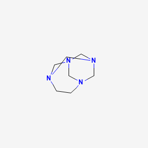 molecular formula C7H14N4 B568145 1,3,6,8-Tetraazatricyclo[4.3.1.1~3,8~]undecane CAS No. 125251-91-4