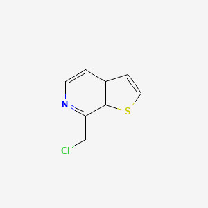 molecular formula C8H6ClNS B568150 7-(Chloromethyl)thieno[2,3-c]pyridine CAS No. 120010-15-3