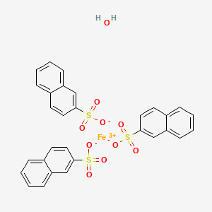 molecular formula C30H23FeO10S3 B568154 Iron(3+);naphthalene-2-sulfonate;hydrate CAS No. 114519-81-2