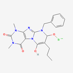 molecular formula C20H22BN5O4 B568158 CID 45118956 CAS No. 114906-82-0