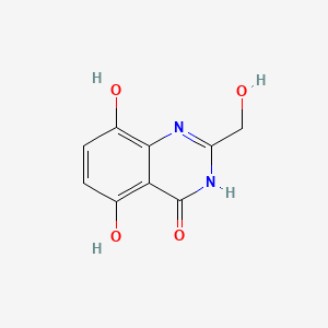 5,8-Dihydroxy-2-(hydroxymethyl)quinazolin-4(1H)-one