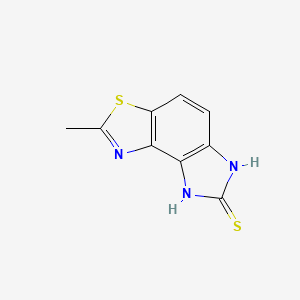 2-Methyl-6,8-dihydroimidazo[4,5-e][1,3]benzothiazole-7-thione