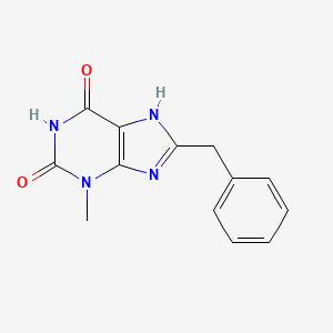 molecular formula C13H12N4O2 B5681815 8-benzyl-3-methyl-7H-purine-2,6-dione 