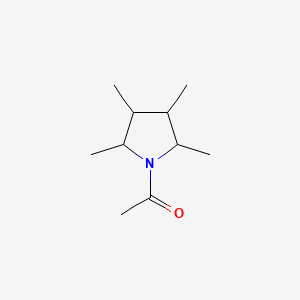 molecular formula C10H19NO B568189 1-(2,3,4,5-Tetramethylpyrrolidin-1-yl)ethanone CAS No. 120893-00-7