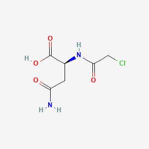 molecular formula C6H9ClN2O4 B568206 Chloroacetyl-L-asparagine CAS No. 122723-93-7