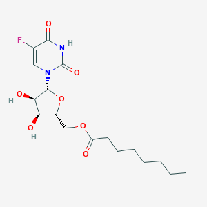 molecular formula C17H25FN2O7 B056822 5'-Octanoyl-5-fluoro-2'-deoxyuridine CAS No. 118694-10-3