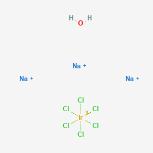 molecular formula Cl6H2IrNa3O B568222 Sodium hexachloroiridate(III) hydrate CAS No. 123334-23-6