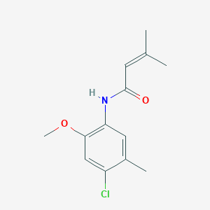 molecular formula C13H16ClNO2 B5682270 N-(4-chloro-2-methoxy-5-methylphenyl)-3-methylbut-2-enamide 