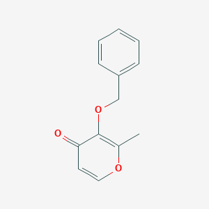 molecular formula C13H12O3 B056823 3-(苄氧基)-2-甲基-4H-吡喃-4-酮 CAS No. 61049-69-2