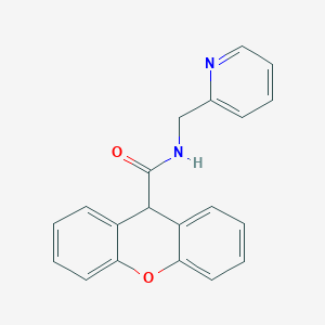 molecular formula C20H16N2O2 B5682304 N-(pyridin-2-ylmethyl)-9H-xanthene-9-carboxamide 