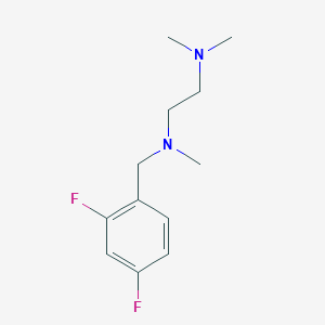 molecular formula C12H18F2N2 B5682515 N'-[(2,4-difluorophenyl)methyl]-N,N,N'-trimethylethane-1,2-diamine 