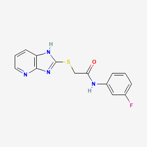molecular formula C14H11FN4OS B5682587 N-(3-FLUOROPHENYL)-2-{3H-IMIDAZO[4,5-B]PYRIDIN-2-YLSULFANYL}ACETAMIDE 
