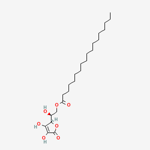 molecular formula C24H42O7 B568276 Ascorbyl Stearate CAS No. 25395-66-8