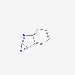 molecular formula C8H4N2 B568278 Azirino[2,3-B]indole CAS No. 112623-90-2