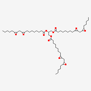 molecular formula C57H98O12 B568302 epoxidized soya bean oil CAS No. 8013-07-8