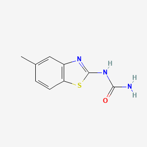 molecular formula C9H9N3OS B568308 N-(5-Methyl-1,3-benzothiazol-2-yl)urea CAS No. 115605-29-3
