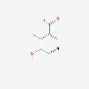 molecular formula C8H9NO2 B056831 5-Methoxy-4-methylnicotinaldehyde CAS No. 113118-86-8