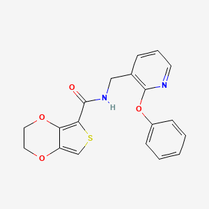 molecular formula C19H16N2O4S B5683115 N-[(2-phenoxypyridin-3-yl)methyl]-2,3-dihydrothieno[3,4-b][1,4]dioxine-5-carboxamide 