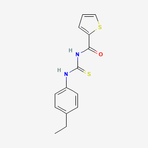 molecular formula C14H14N2OS2 B5683177 1-(4-ETHYLPHENYL)-3-(THIOPHENE-2-CARBONYL)THIOUREA 